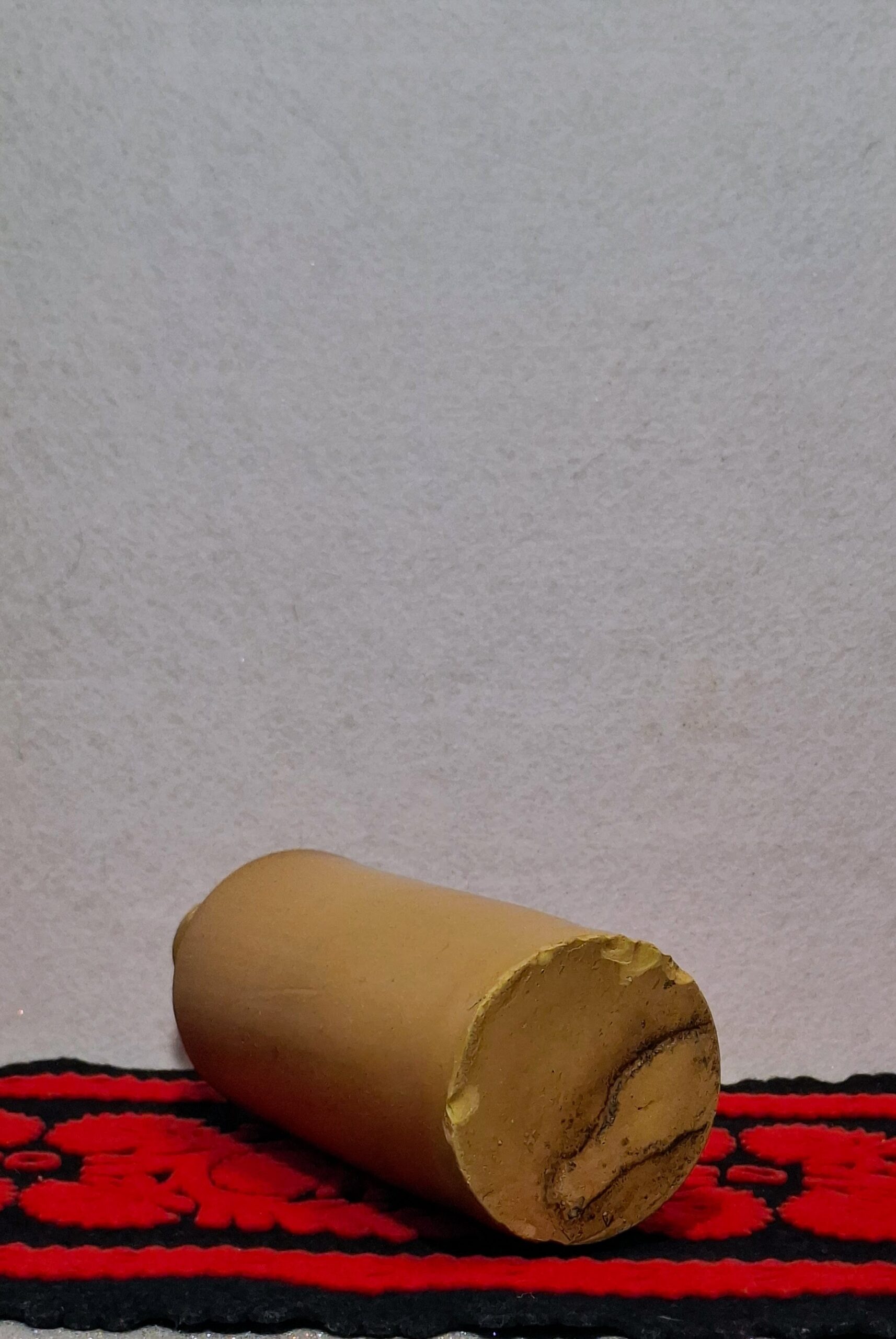 Antik kőcserép boros vagy likőrös palack (20,5 cm) – 19-20. század fordulója – Rusztikus dekor - Image 7