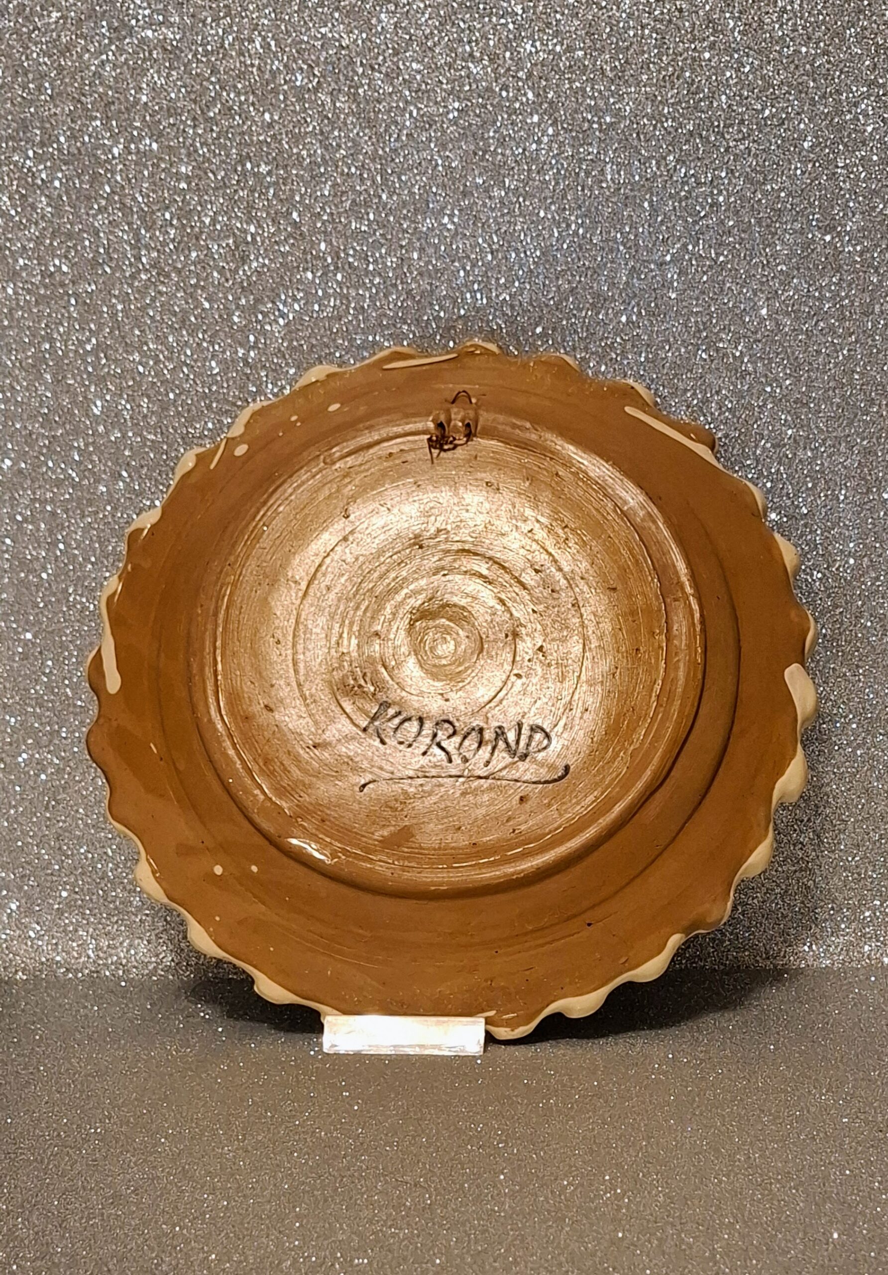 Korondi Kézzel Festett Nagyméretű Dísztál - 28,5 cm - Image 4