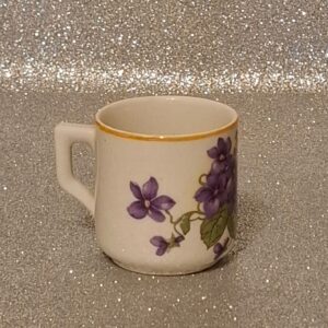 Zsolnay porcelán kávéscsésze – Ibolya minta – Pótdarab – 6 cm