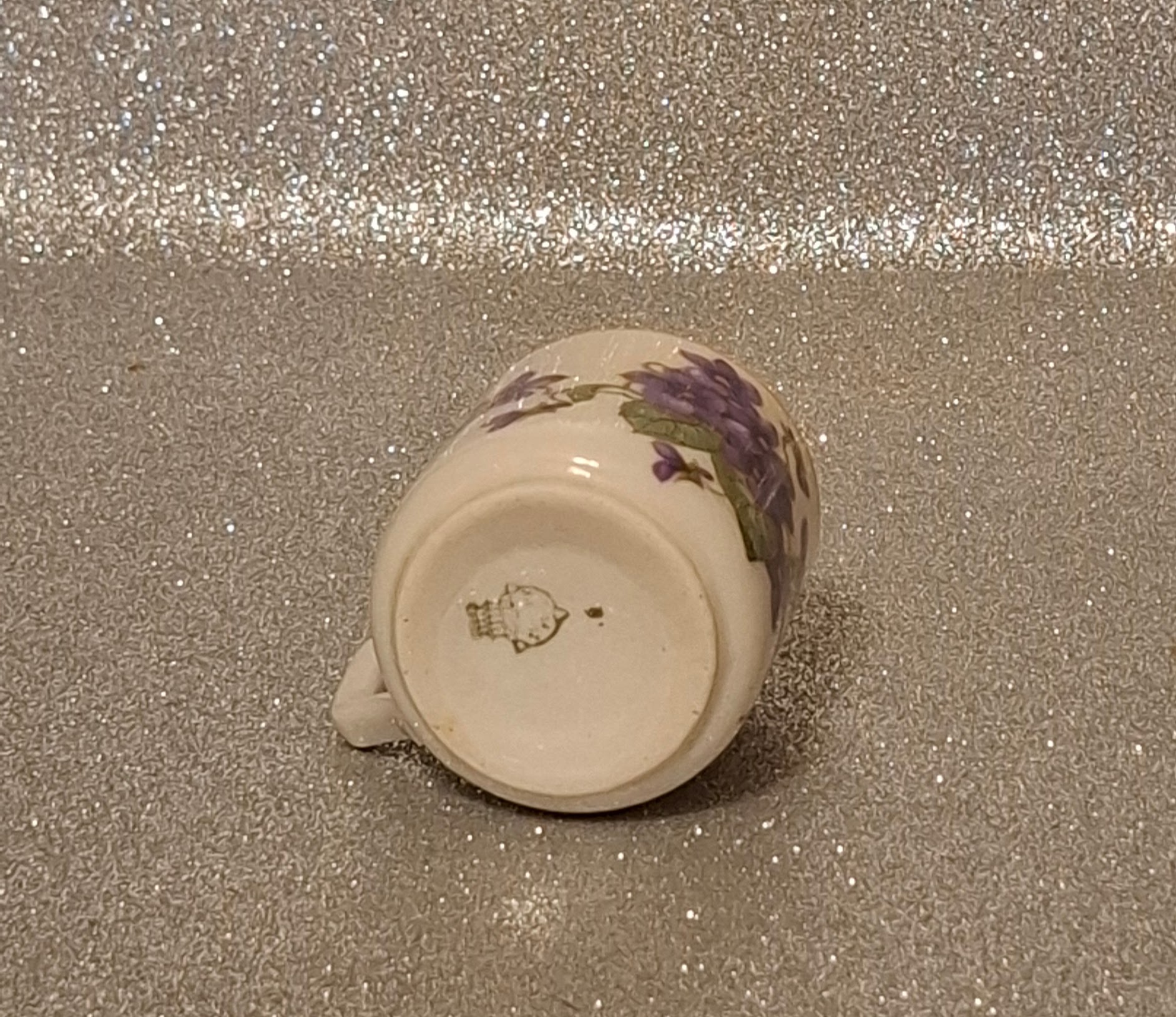 Zsolnay porcelán kávéscsésze – Ibolya minta – Pótdarab – 6 cm - Image 6