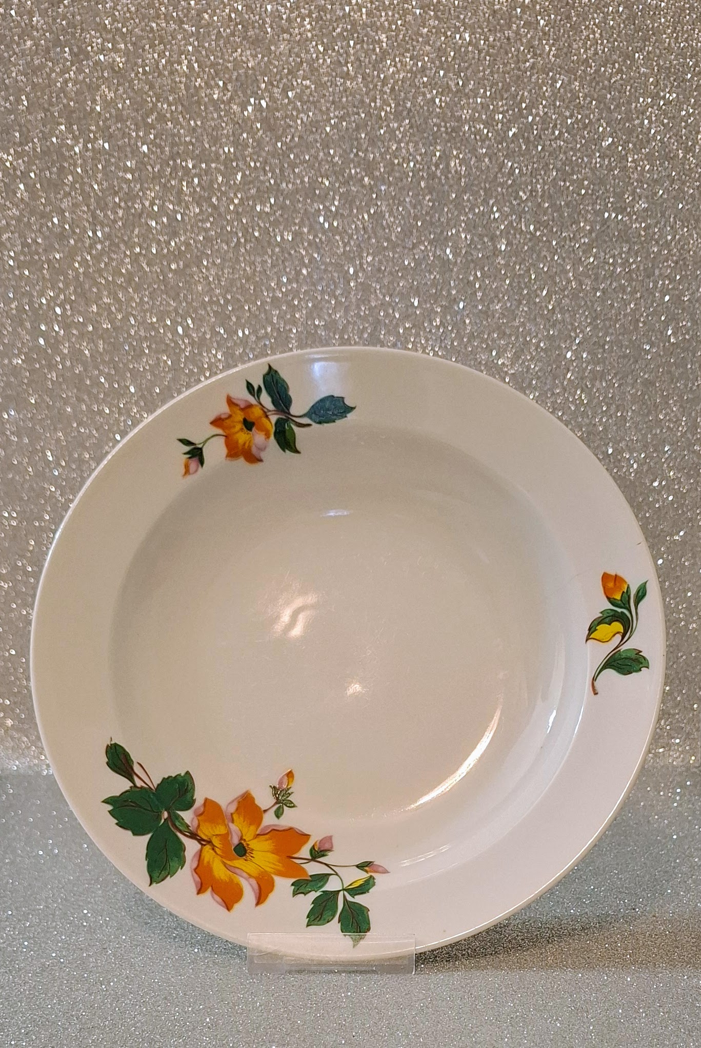 Zsolnay Virágmintás Porcelán Mélytányér - 23,5 cm (pótlásnak) - Image 2