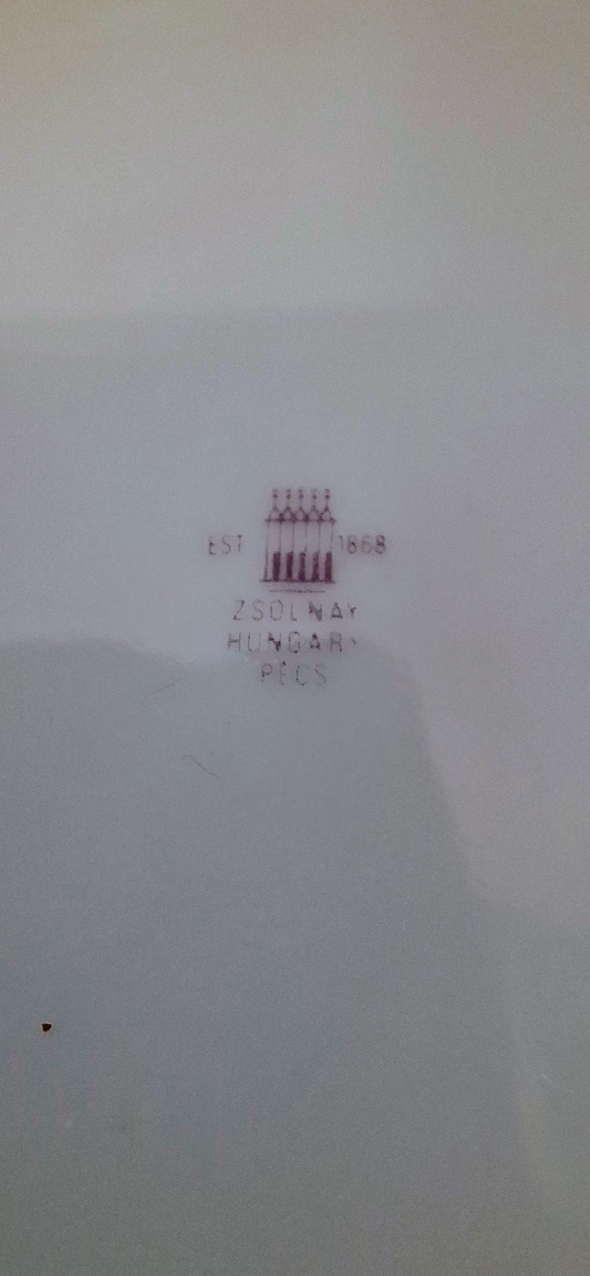 Zsolnay Virágmintás Porcelán Mélytányér - 23,5 cm (pótlásnak) - Image 3