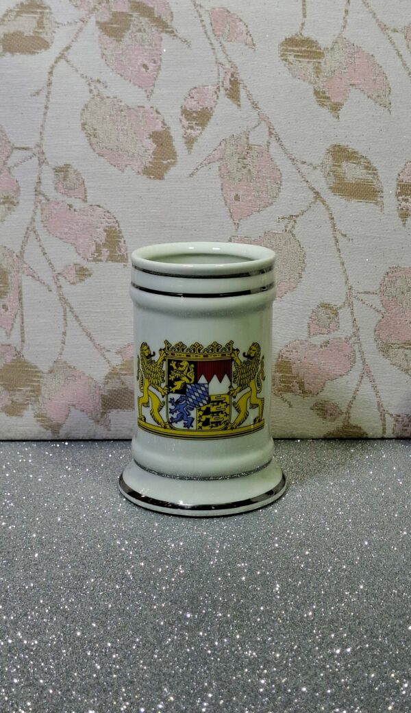 Waldsassen Bavaria – Bajor címeres porcelán miniatűr söröskorsó pár - Image 4