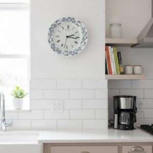 Weimar Zwiebelmuster porcelán falióra – Made in GDR
