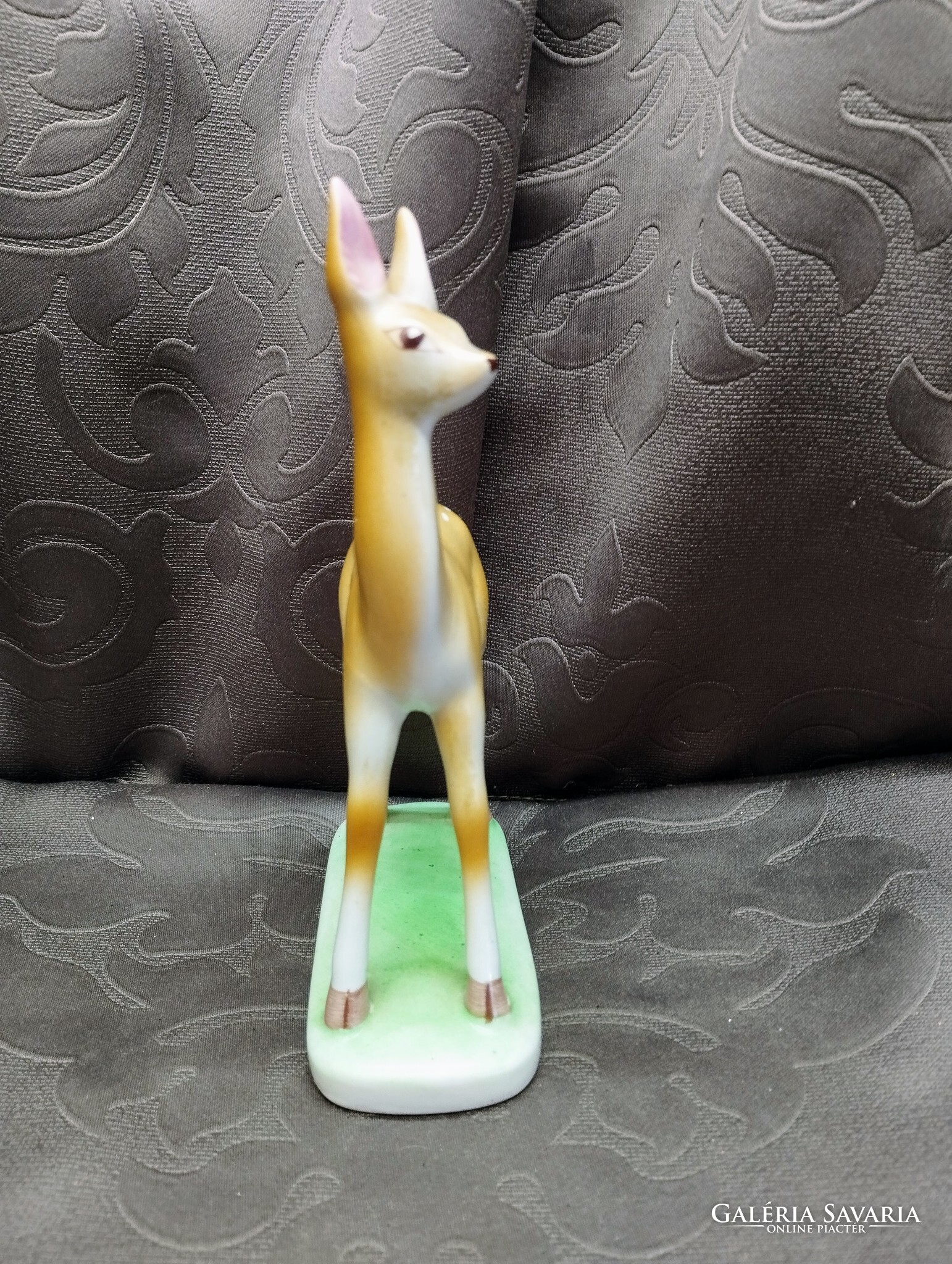 Drasche Porcelán Őzike Figura – Vintage Art Deco Stílusú Dekoráció - Image 6