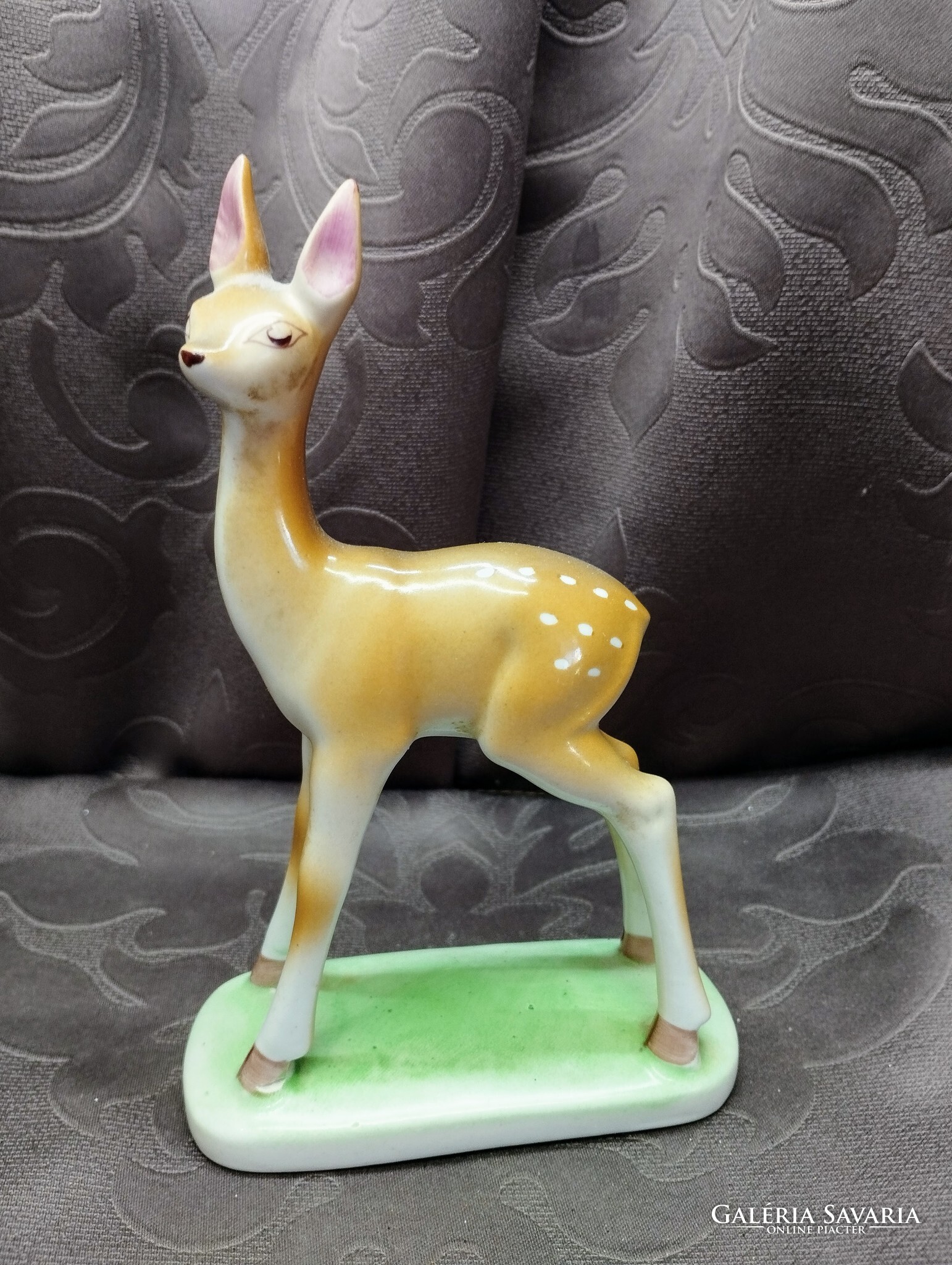 Drasche Porcelán Őzike Figura – Vintage Art Deco Stílusú Dekoráció - Image 5