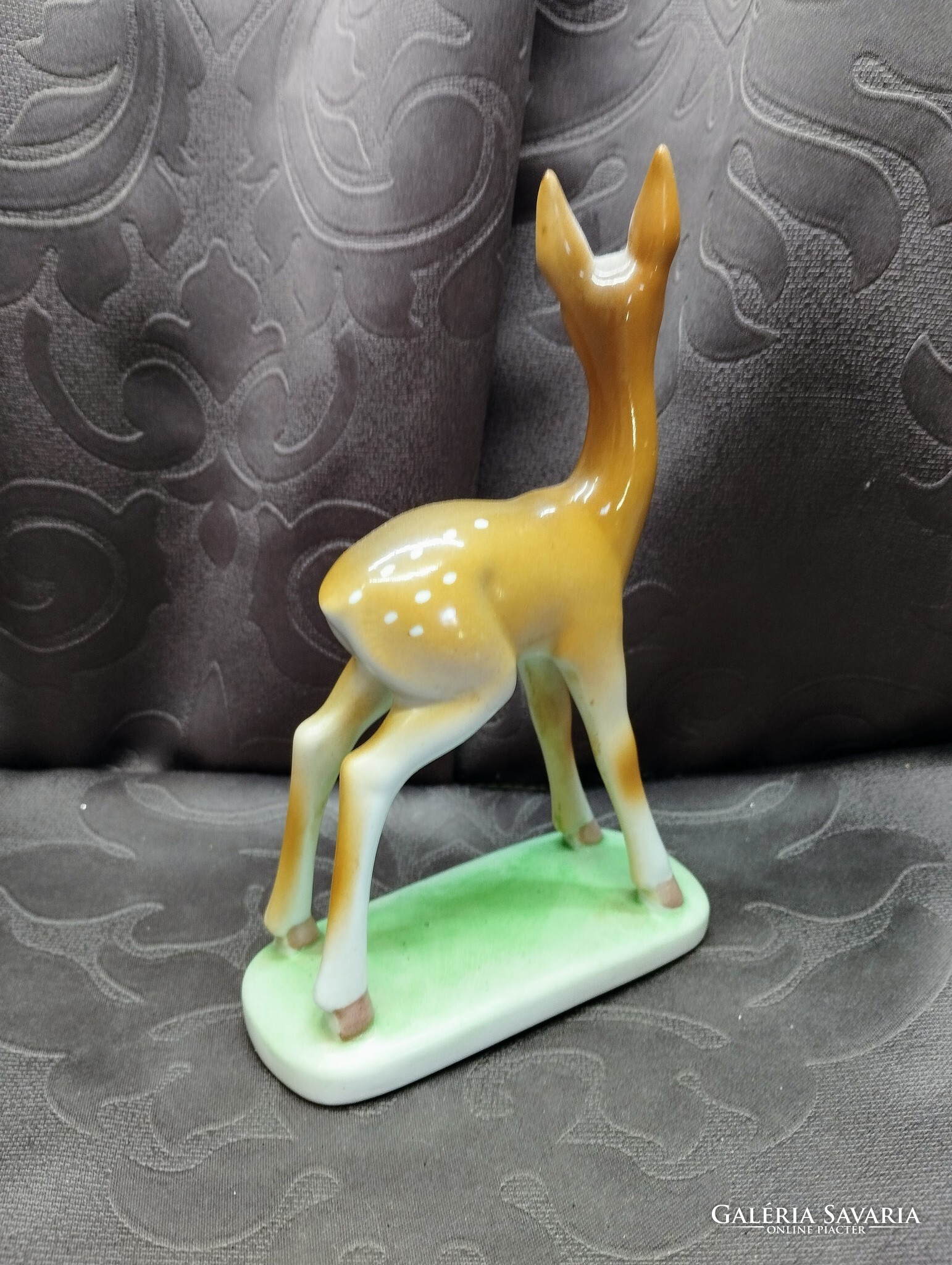 Drasche Porcelán Őzike Figura – Vintage Art Deco Stílusú Dekoráció - Image 4