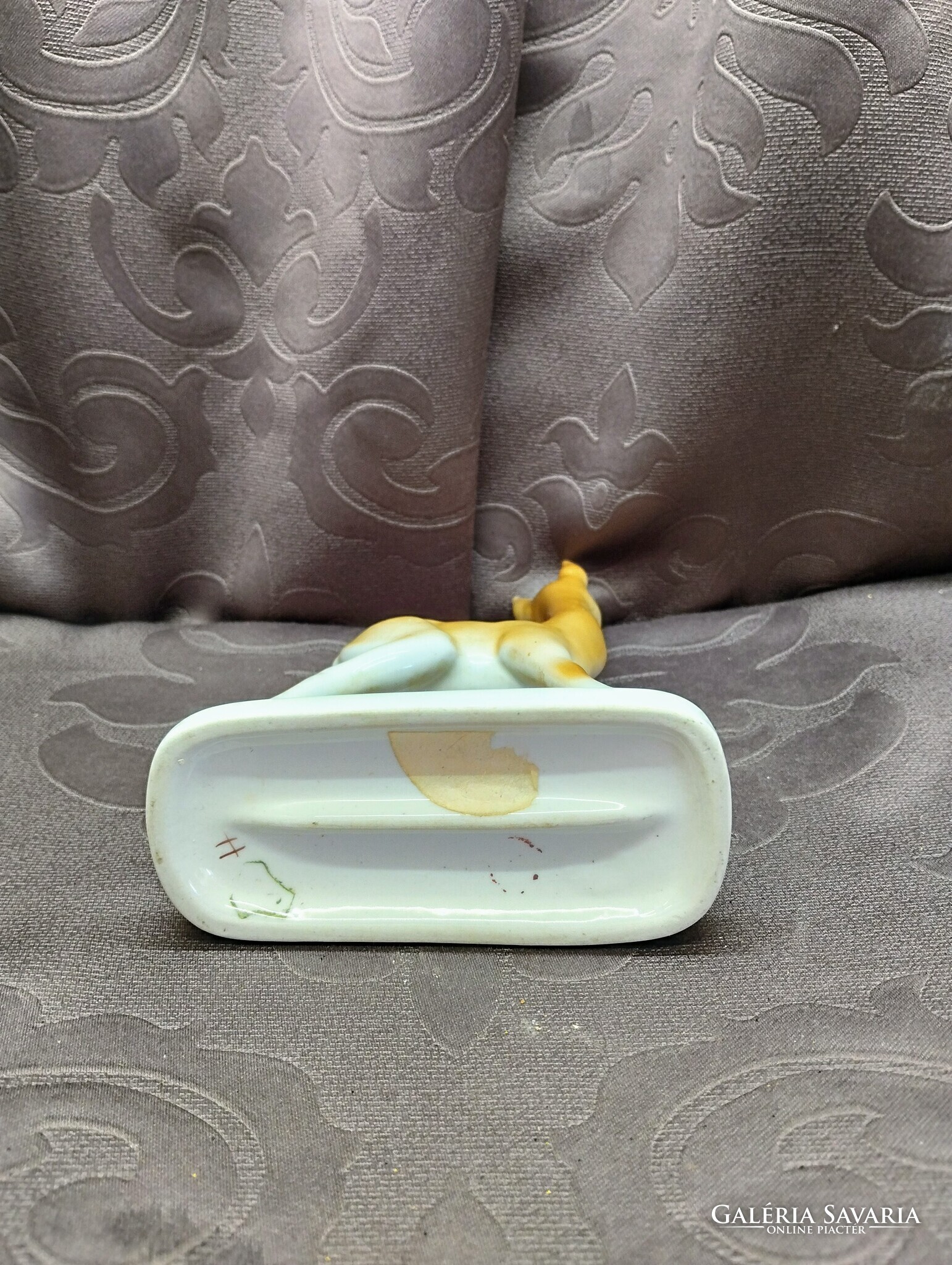 Drasche Porcelán Őzike Figura – Vintage Art Deco Stílusú Dekoráció - Image 2