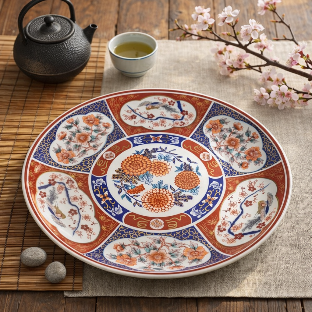 Imari tál autentikus Japán környezetben