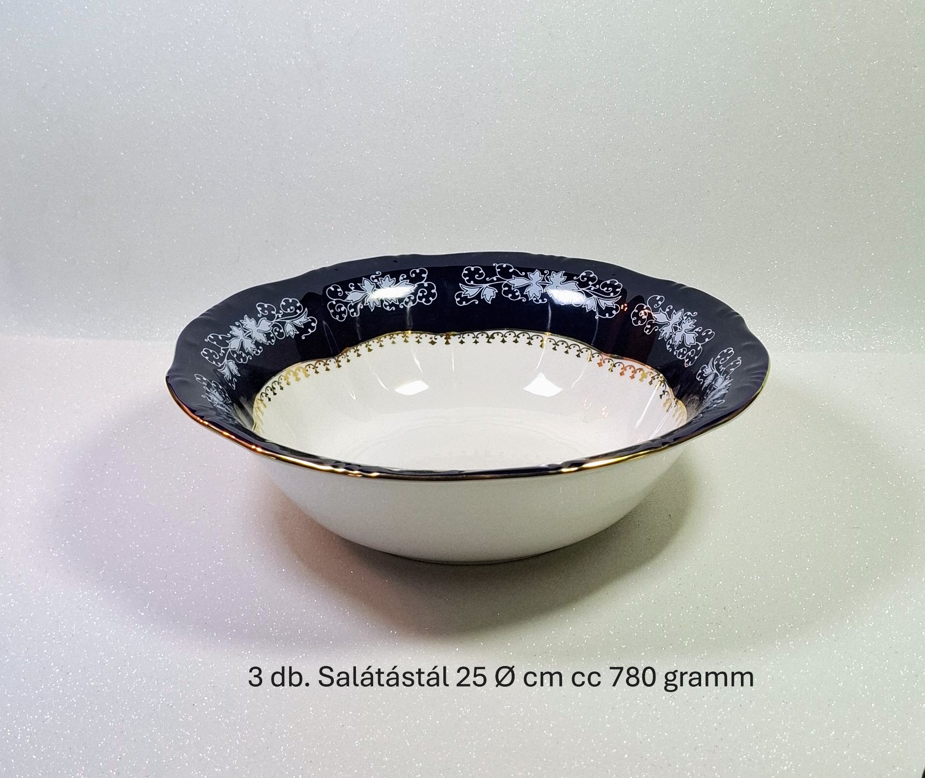 Zsolnay Pompadúr II. 56 darabos 12 személyes étkészlet – kobaltkék aranyozott nagypolgári luxus - Image 11