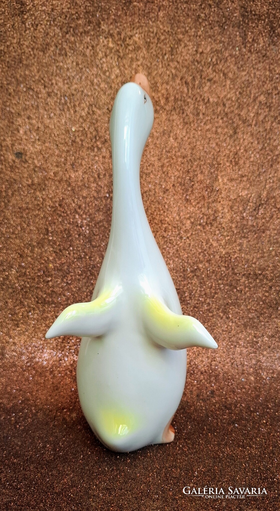 Hollóházi kézzel festett porcelán liba figura – 21 cm - Image 9