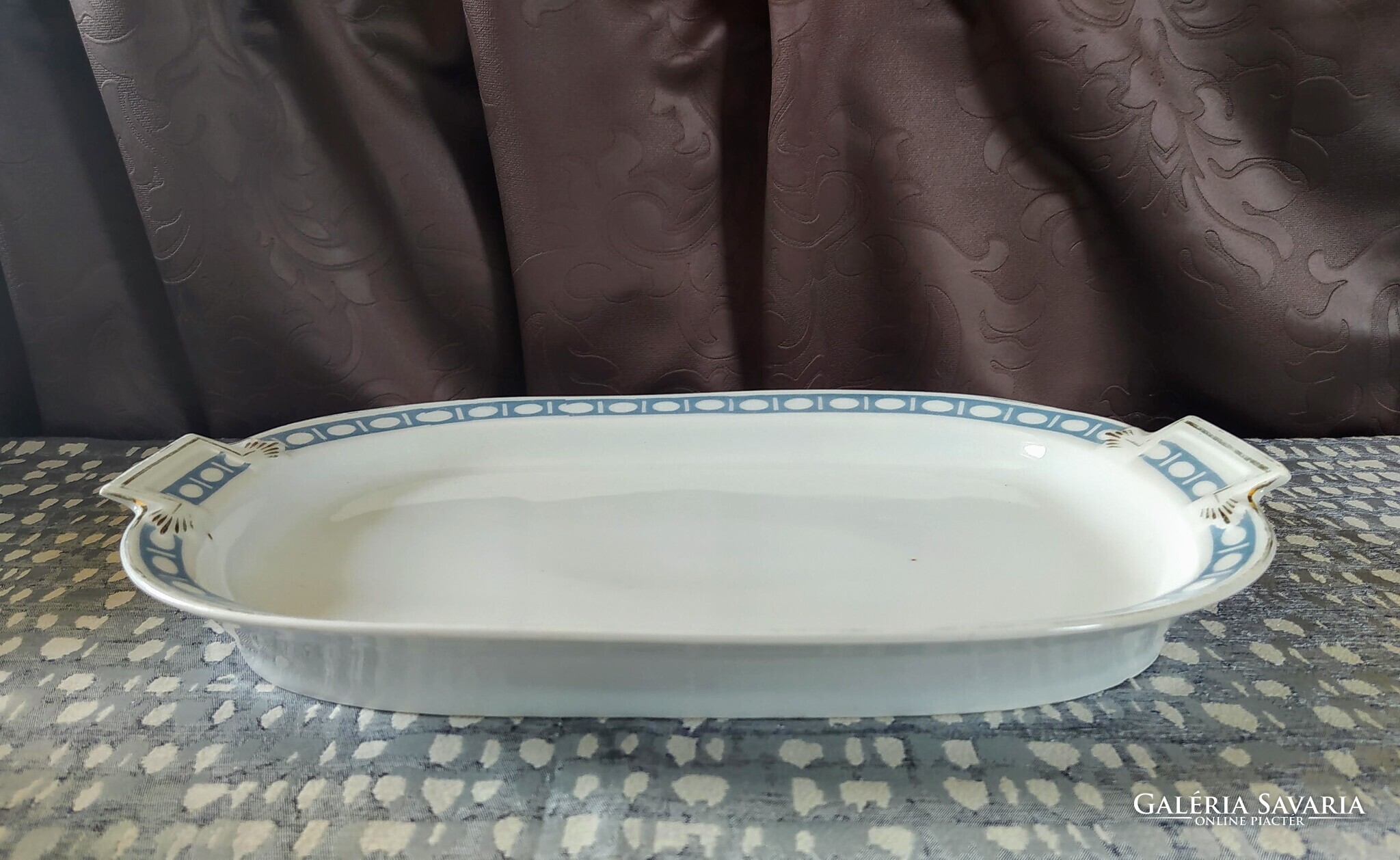Antik Fischer Emil Budapest art deco pecsenyéstál – 1920-as évek - Image 3