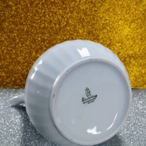 Nyugatnémet Winterling porcelán kávéskanna rózsaszín virágmintával – hajszálrepedéssel